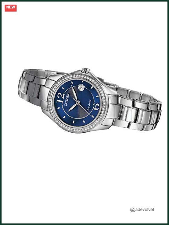 Eco-Drive Dress Watch, Stainless Steel, Crystal Accents, 50m Water Resistant main image 6